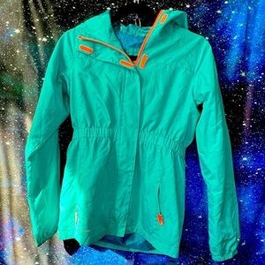 Champion hooded Jacket - Kids - Teal w Orange